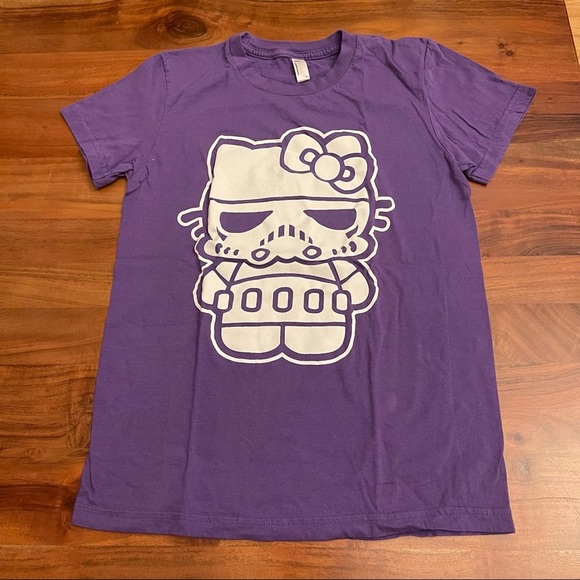 Hello Kitty x Stormtrooper Graphic Tee – Purple, Size XL - Picture 8 of 8